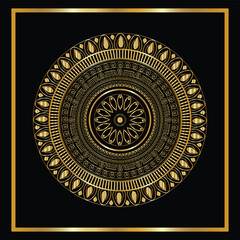 golden mandala art