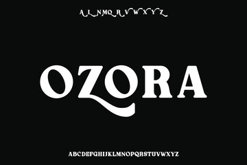 Display alphabet font vector design suitable for headline, poster, logo, magazine and many more