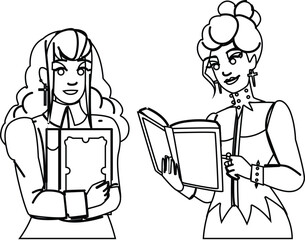 mystery reading gothic novel vector