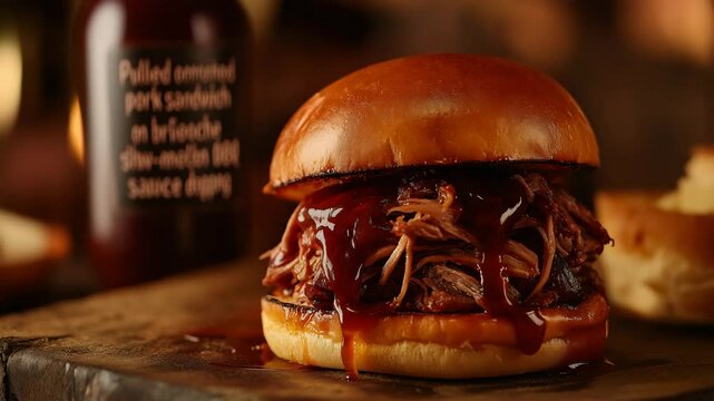 Pulled Pork Sandwich with BBQ Sauce A Delicious Recipe