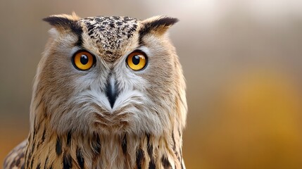 Fototapeta premium Majestic owl in golden light