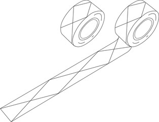 black and white washi tape image