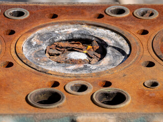 alter Motorblock, Zylinderkopf