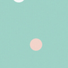 An Abstract Composition of Pastel-Colored Geometric Shapes on a Mint Green Background