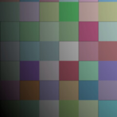 A Colorful Mosaic Grid  Featuring a Spectrum of Pastel Squares in a Textured Pattern.