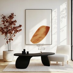 Elegant Scandinavian Living Room Design With Modern Minimalist Aesthetic Elements