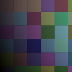 A Multitude of Muted Hues: An Abstract Mosaic of Color Blocks