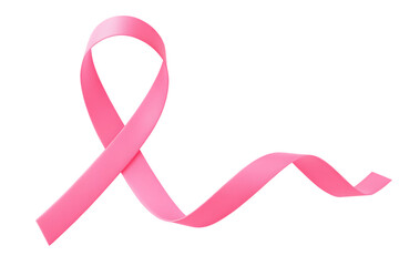   pink ribbon breast cancer isolated on white background PNG