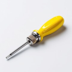 Flathead screwdriver isolated on clean white background