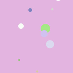 A Serene Abstract Composition Featuring Scattered Colorful Circles on a Soft Lavender Background  Evoking a Sense of Playful Harmony.