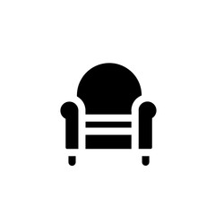 single sofa interior glyph icon