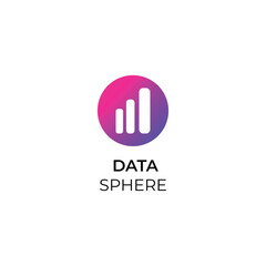 Data Analytics Logo Icon – Gradient Tech Symbol