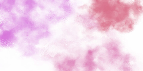 Fantasy light red, pink shades watercolor background. light pink and white colors background for design subtle color. Soft pink grunge background frame plane sky view with stars and sunset