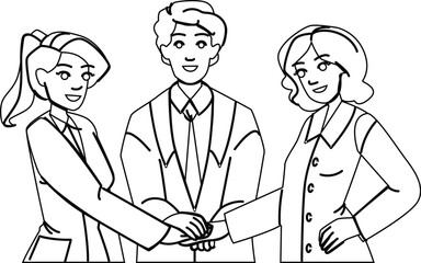 healthcare medical team collaboration vector