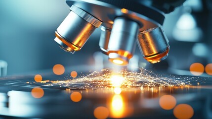A close up view of a microscope capturing the intricate details of a scientific sample highlighting the critical role of this technology in advancing scientific understanding and discovery