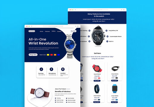 Smart Watch Landing Page