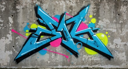 Graffiti art on concrete wall, text "XAR"
