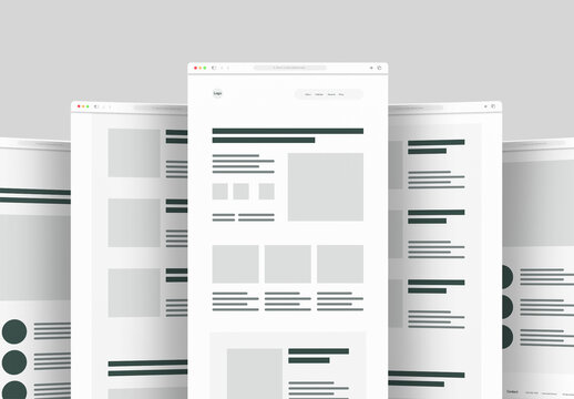 Business Wireframe Design Landing Page Design