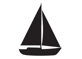 Sail boat logo silhouette vector design, sail boat logo icon silhouette, sailboat sailing ship logo vector illustration, sailboat and sailing ship vector silhouette logo design on white background