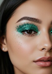 Naklejka premium Sustainable Glitter Eyeshadow