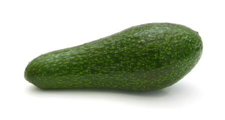 Ripe avocado isolated on white background