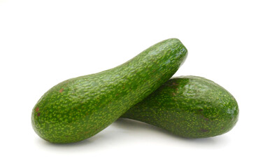Avocado fruit on white background 