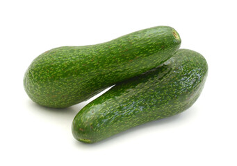 Avocado Fruits Isolated on White