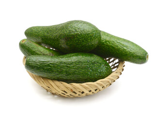 Fresh avocado on the shallow bottom