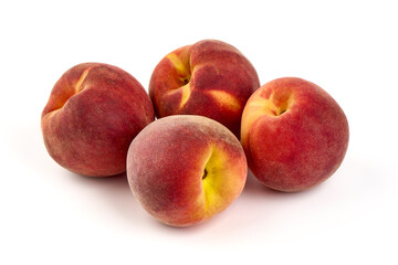 Peaches, isolated on White Background