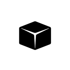 Dark Gray Cube Icon