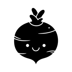 Happy beet character design