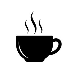 Hot coffee cup icon