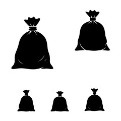 Sack money bags different sizes