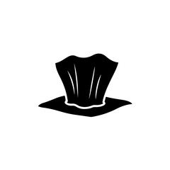 Silhouette of a top hat