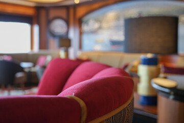 Cozy living room atmosphere inside cafe café coffee shop bar lounge bistro onboard luxury...