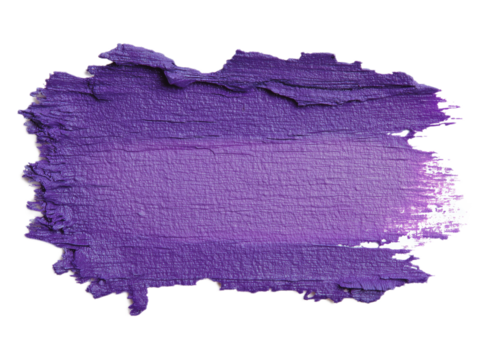 A textured, vivid stroke of purple paint showcases artistic expression and color exploration.