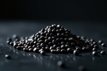 Fresh blackberries arranged on a table