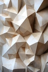 Obraz premium A series of large, irregular polygons filled with contrasting gradients, arranged to suggest a sense of disarray and order simultaneously