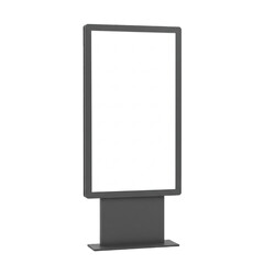 advertising board isolated on whitebackground