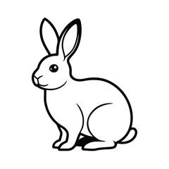 Fototapeta premium vector illustration of a rabbit