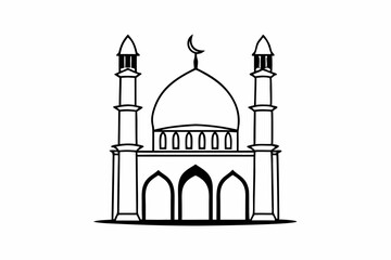 mosque silhouette