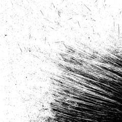 Vintage grunge paper texture isolated. Dirty scratched surface and old film overlay background. Crumpled aged effect with ink marks. Torn texture for design.