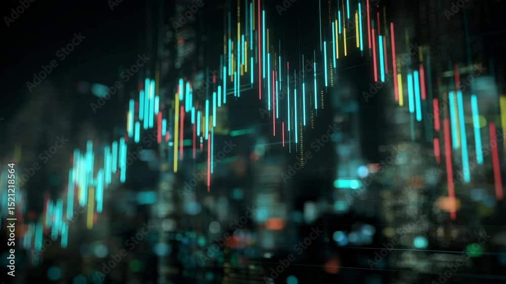 Canvas Prints artificial intelligence algorithm representing data and network with global markets and financial se