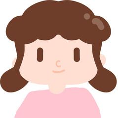 vector illustration of a girl