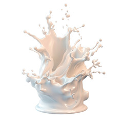 Obraz premium Splash of milk creates artful formation