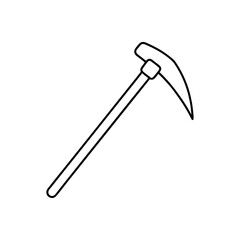 ice pick tool on white background  .svg