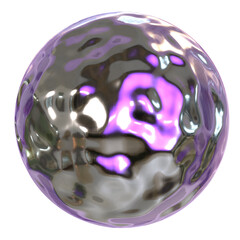 Metallic Abstract 3d icon illustration