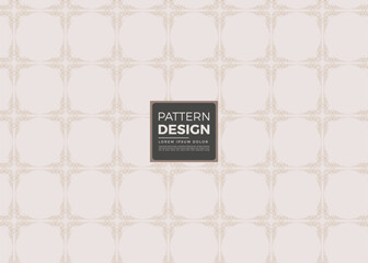 Elegant Beige and White Ornate Pattern Design with Cross Motifs