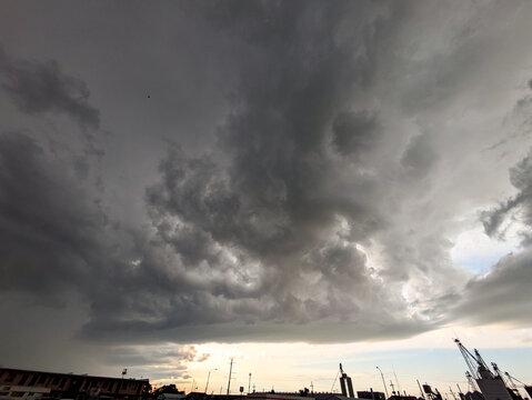 Rising cumulus congestus towers