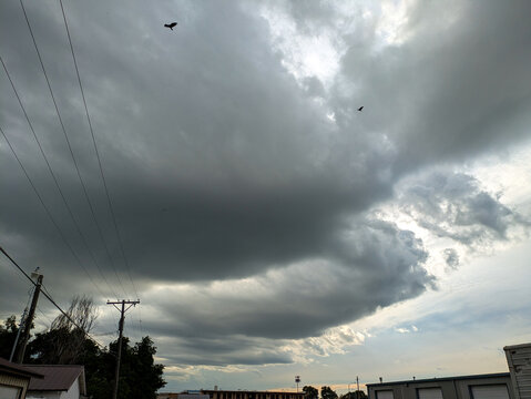 Ominous skies before the storm